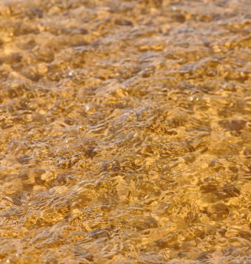 Dalga deniz kumsalda Üstten Görünüm