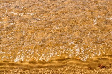 Dalga deniz kumsalda Üstten Görünüm