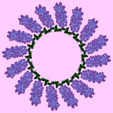 Arkaplanda leylak çiçekleri