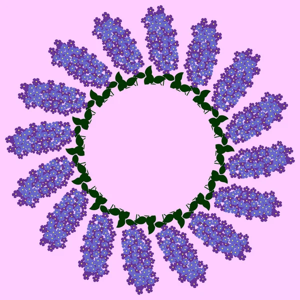 배경에 라일락 — 스톡 벡터