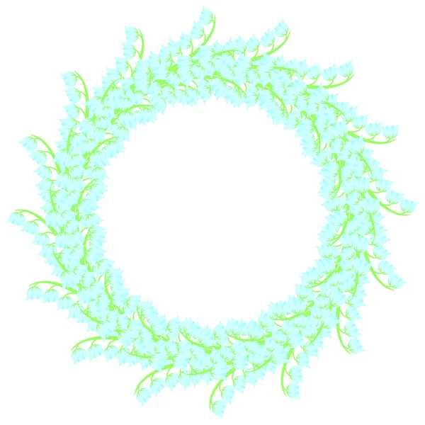 Декоративная Рамка Цветов Лилии Долины — стоковый вектор