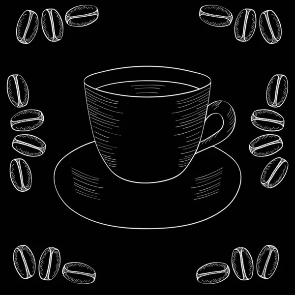 Καφές Καφές Σπόρος — Διανυσματικό Αρχείο