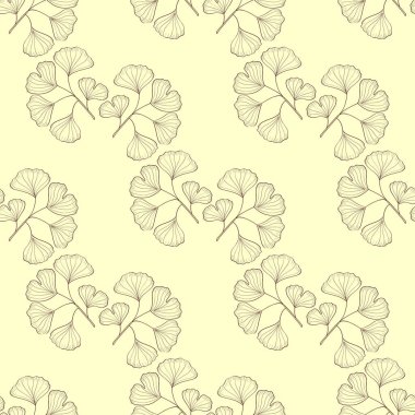 Ginkgo Biloba, yapraklar, pürüzsüz 4