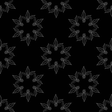 Mandala kahve dalı, dikişsiz 2