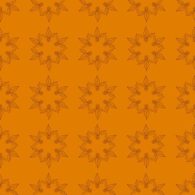 Mandala 'nın kahve dalı dikişsiz.