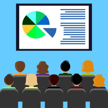 Sunumlu projektör ekranı