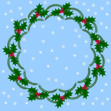 Noel çelengi, kutsal ve köknar dalları