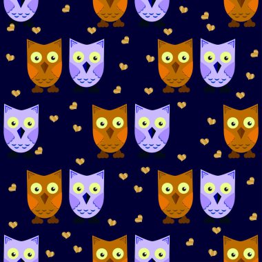 Kusursuz desenli baykuşlar, çift