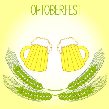 İki bardak bira ve arpa kulağı, Oktoberfest