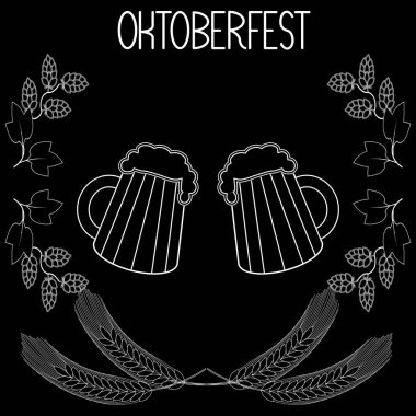 İki kupa bira, arpa, hop, Ekim Festivali 2