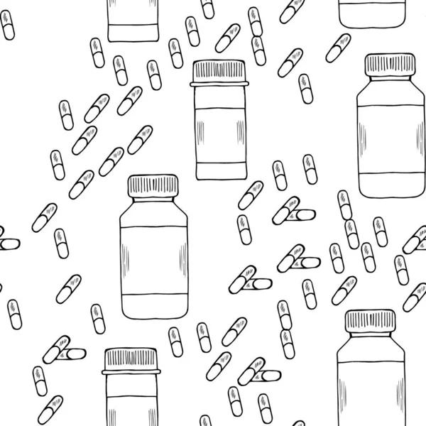 İlaç şişeleri, kapsül, karalama, dikişsiz 1
