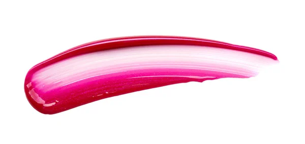 Lip Gloss Smear Isolated White Background — Stock Photo, Image