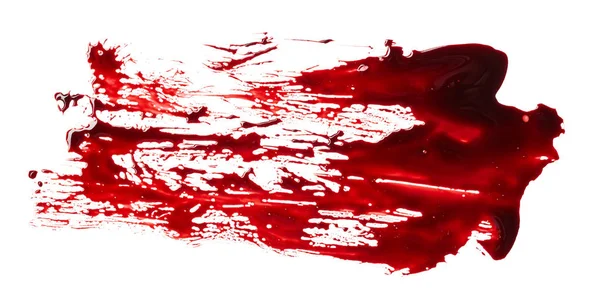 Blood Splatter Isolerade Vit Bakgrund — Stockfoto
