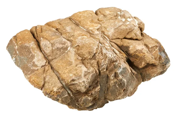 Roccia Isolata Sfondo Bianco — Foto Stock