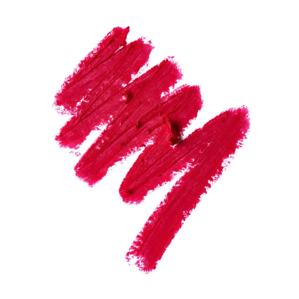 Lipstick Pencil Smear Isolated White Background — Stock Photo, Image