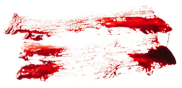 Bloodstain Isolated White Background — Stock Photo, Image