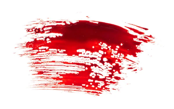 Schizzi Sangue Isolati Sfondo Bianco — Foto Stock