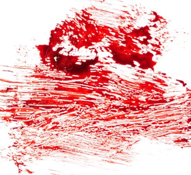 İzole üzerinde beyaz arka plan kan splatter
