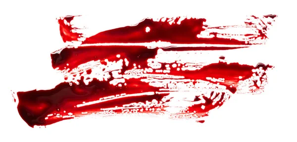 Кров Ізольована Білому Тлі — стокове фото