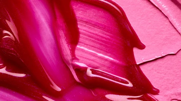 赤とピンクの口紅の抽象的な背景 — ストック写真