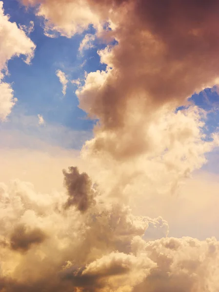 Cielo Azul Noche Con Nubes Puesta Sol — Foto de Stock