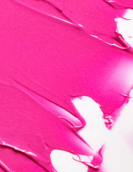 Smudged Pink Lipstick White Background — Stock Photo, Image