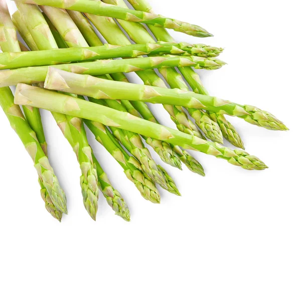 Asperges Geïsoleerd Witte Achtergrond — Stockfoto