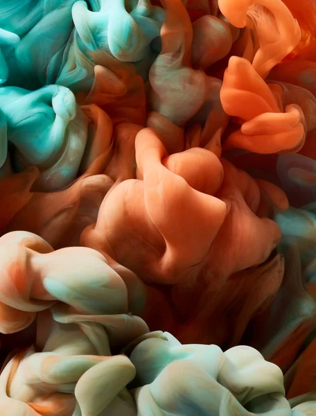 Warna Penurunan Dalam Air Gugus Belakang Abstrak — Stok Foto