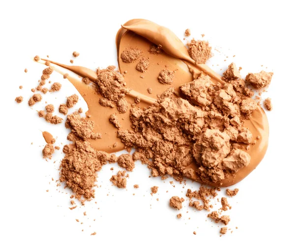 Makeup Foundation Face Powder Isolated White Background — Stock Photo, Image
