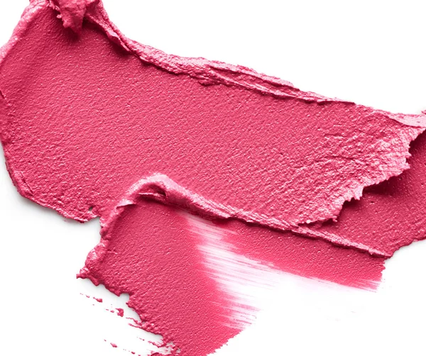 Roze Lippenstift Geïsoleerd Witte Achtergrond — Stockfoto
