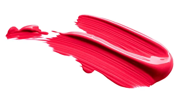 Liquid Lipstick Stroke Isolated White Background — Stock Photo, Image