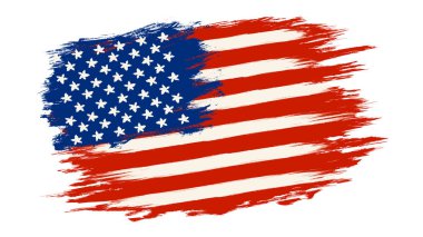 Vektör vintage Amerikan bayrağı. Vintage bir bağımsızlık günü 4 için Amerika Birleşik Devletleri bayrağı th Temmuz.