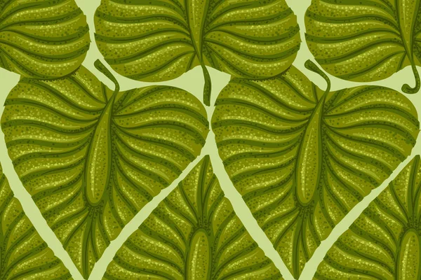 Vzorek s vintage exotické tropické listy — Stockový vektor