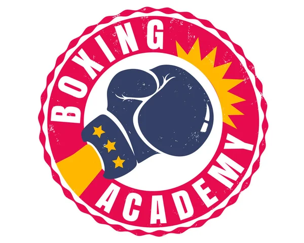 Logotipo desportivo retrô para boxe —  Vetores de Stock