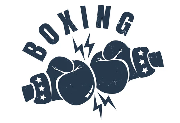 Logo rétro pour la boxe — Image vectorielle