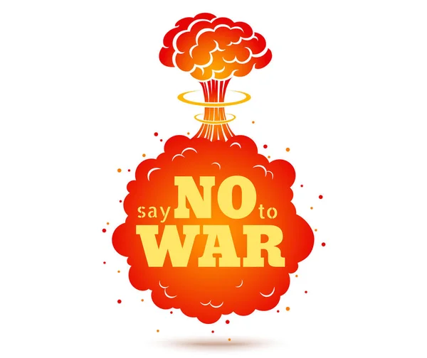 Säga nej till krig — Stock vektor
