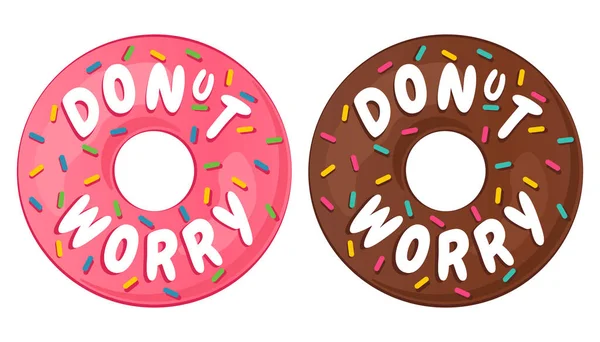 Vector illustratie van zoete donut. — Stockvector