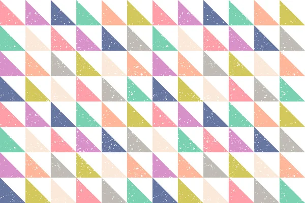 Muster mit Grunge abstrakten Dreiecken — Stockvektor