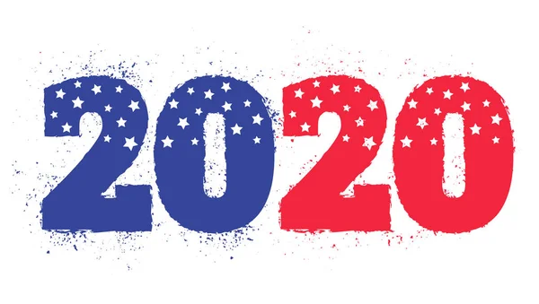 Volby 2020 jako americká vlajka — Stockový vektor