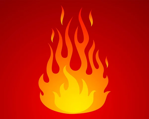 Icono vectorial de fuego . — Vector de stock