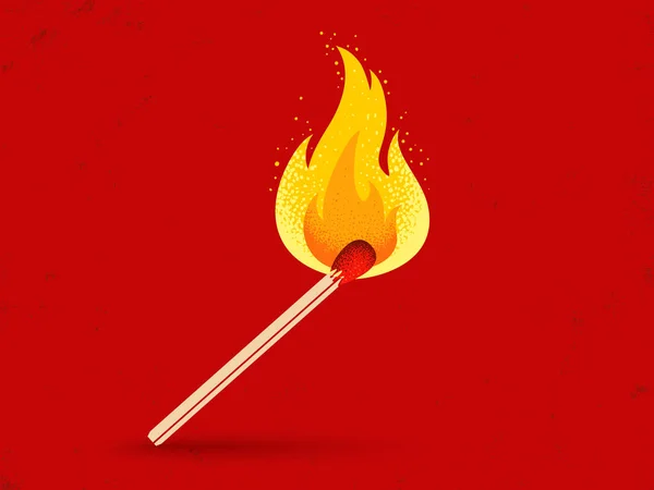 Vinobraní ikona zápalu plamene — Stockový vektor