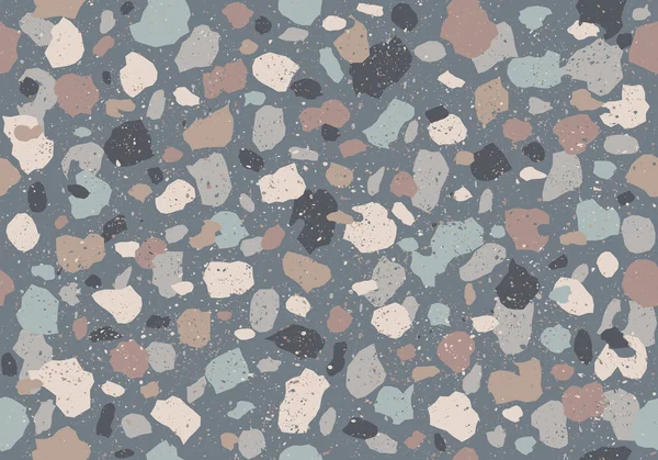 Buntes Muster mit Terrazzo-Textur — Stockvektor