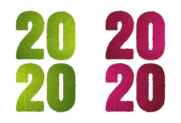 Hierba verde 2020 — Vector de stock