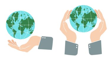 Mavi küreyle el geçmişe dönük.