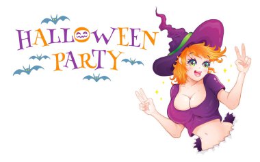 Bir cadının vektör illüstrasyonu