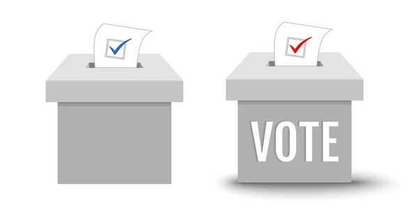 アメリカ合衆国大統領選挙の投票箱のヴィンテージセットのアイコン 2020年選挙 — ストックベクタ