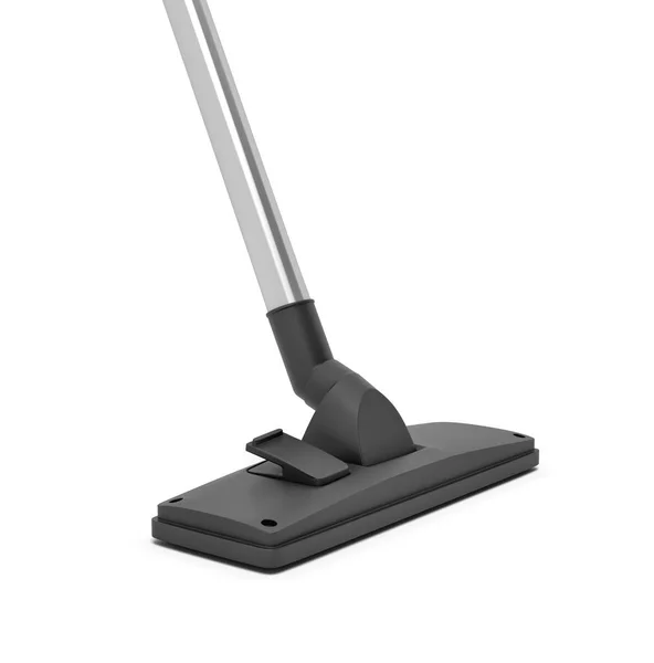 3d rendering of black plastic vacuum brush isolated on white background — Stock Photo, Image