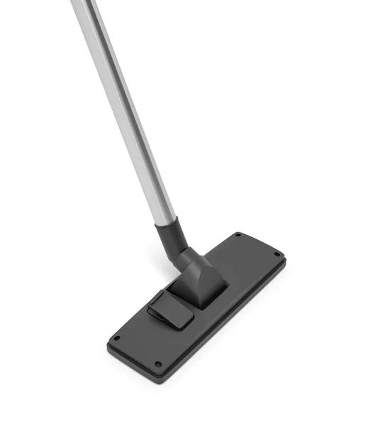 3d rendering of black plastic vacuum brush isolated on white background — Stock Photo, Image