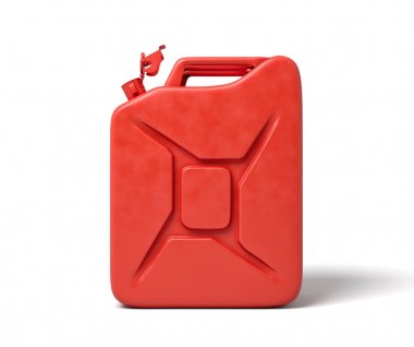 Açık kırmızı gazın 3d işleme beyaz arka plan üzerinde izole edilebilir.