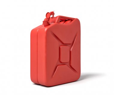 Açık kırmızı gazın 3d işleme beyaz arka plan üzerinde izole edilebilir.